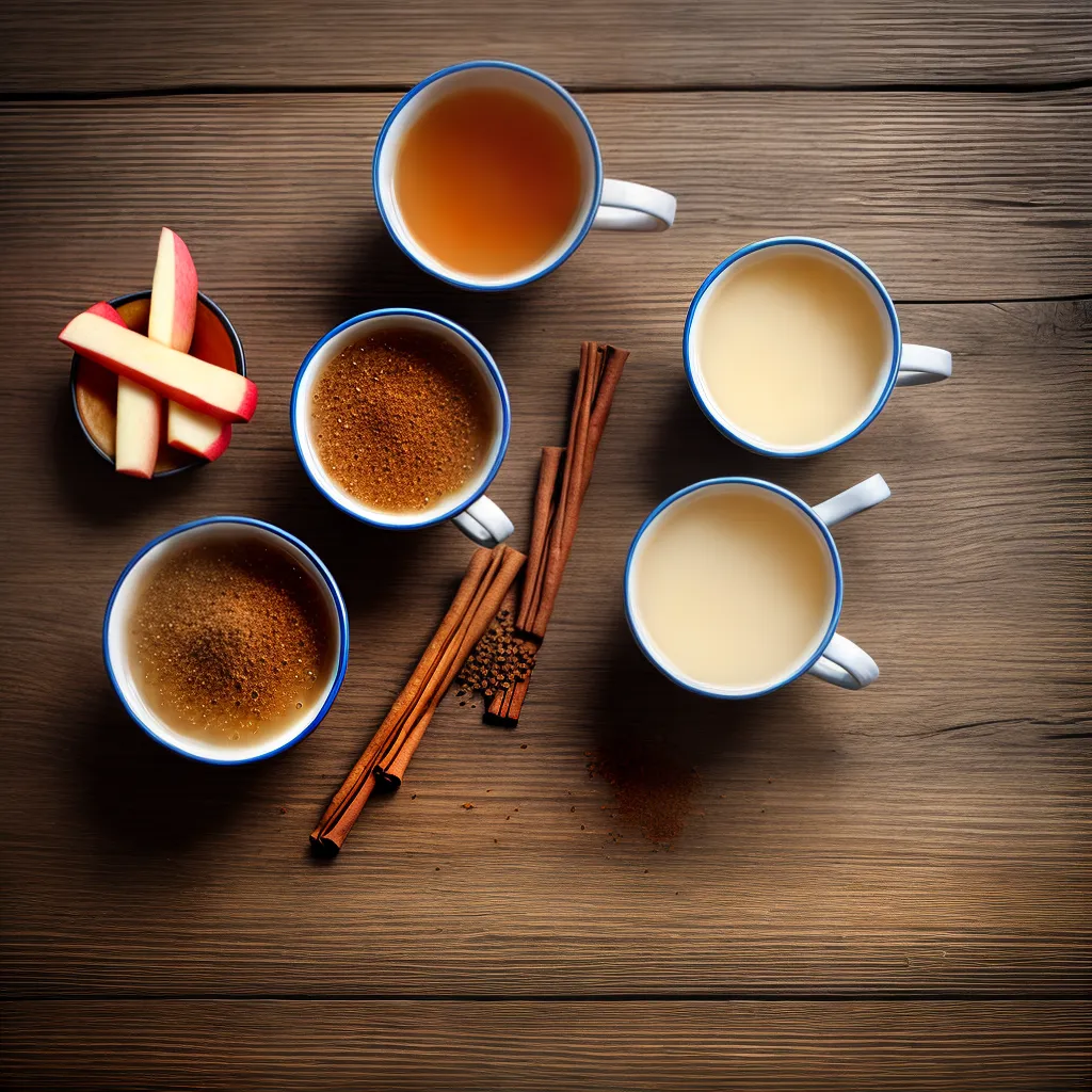 cha maca canela mesa madeira cha maca canela mesa madeira