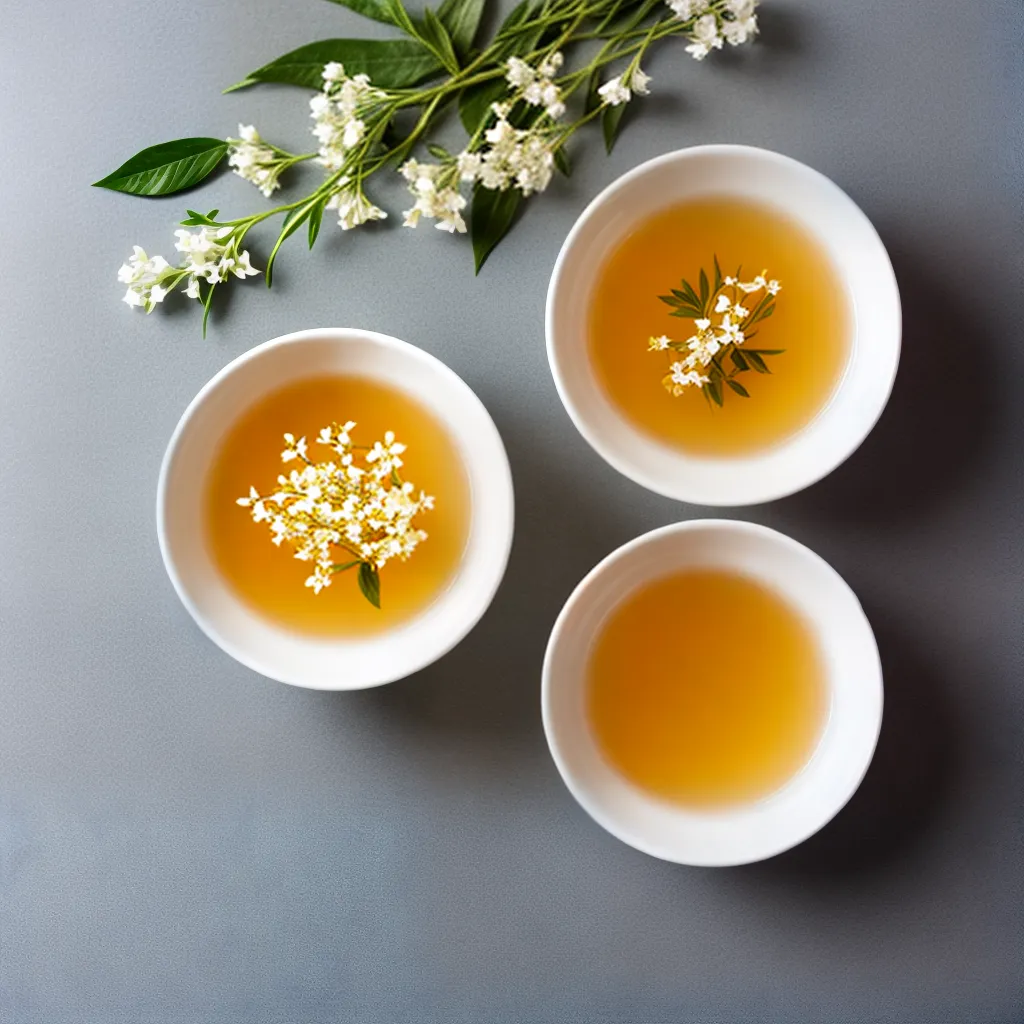 cha jasmim xicara flores aroma