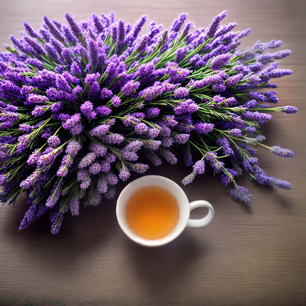 cha lavanda relaxamento fragrancia