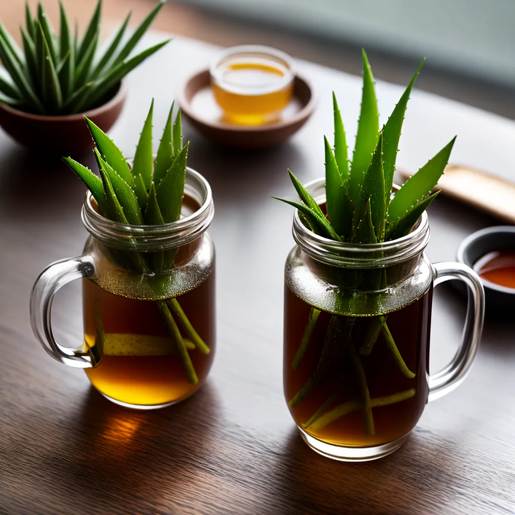 A maravilha do chá de aloe vera para a saúde digestiva.