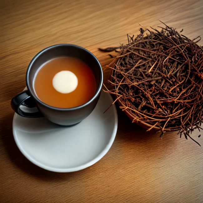 cha jatoba fumegante folhas madeira