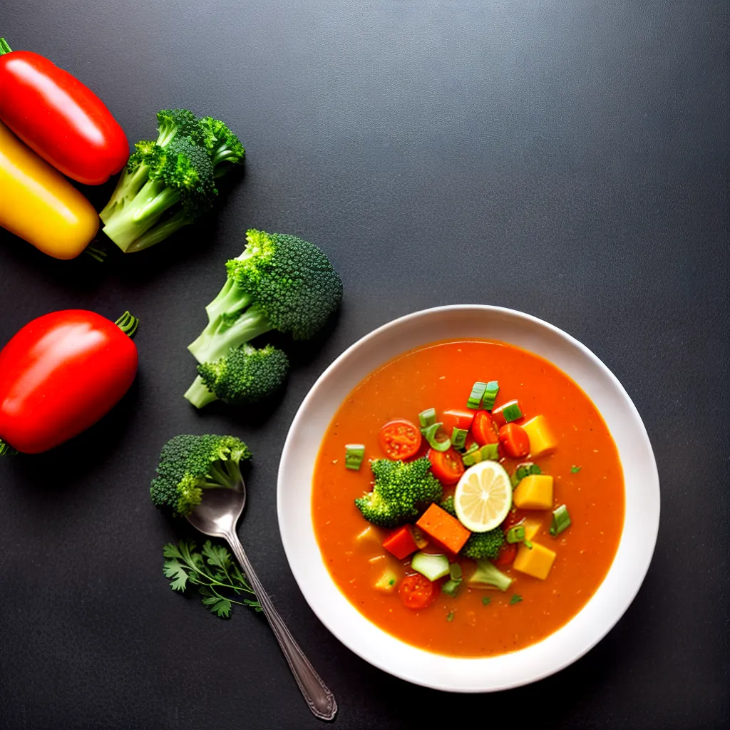 sopa colorida legumes saudavel