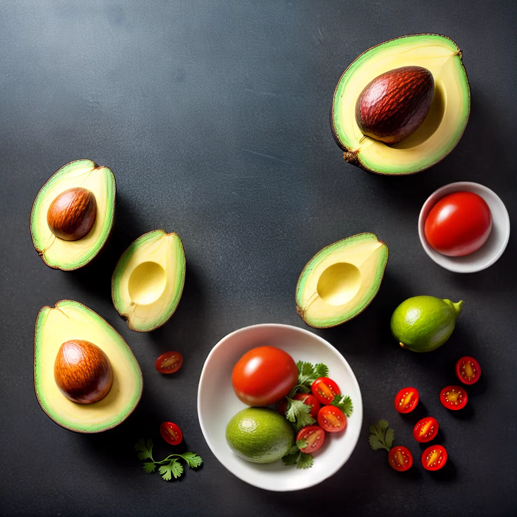 avocado versatil ingredientes coloridos avocado versatil ingredientes coloridos