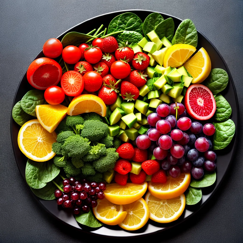 prato colorido frutas verduras pele saudavel prato colorido frutas verduras pele saudavel
