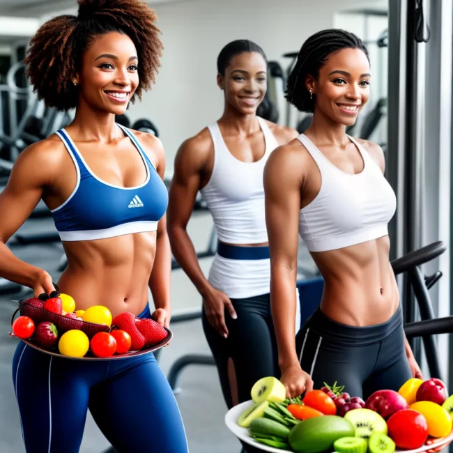 mulher espelho sorriso dieta equilibrada