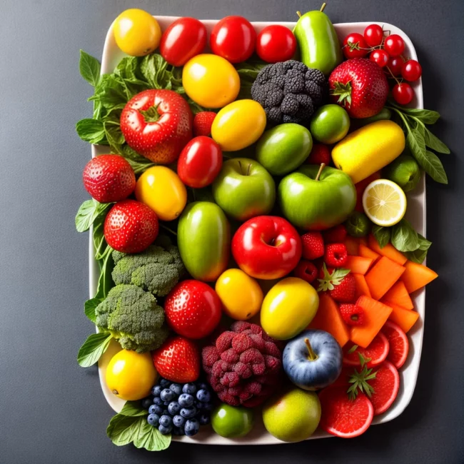 prato colorido fibras alimentares emagrecimento