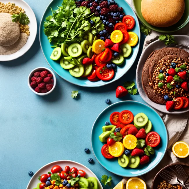 prato colorido gluten free alimentos saudaveis