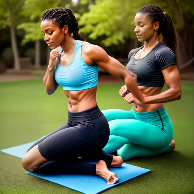 mulher exercicios ao ar livre