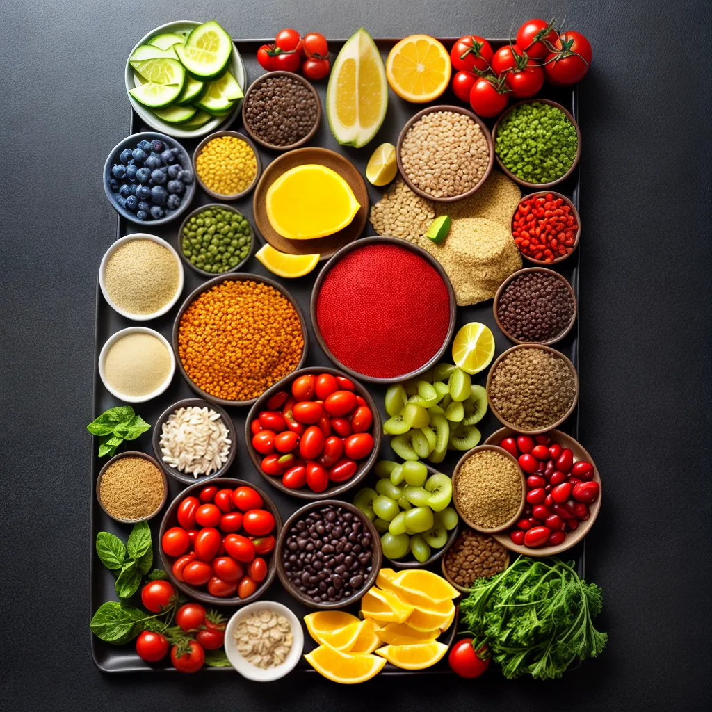prato colorido alimentos sangue dieta