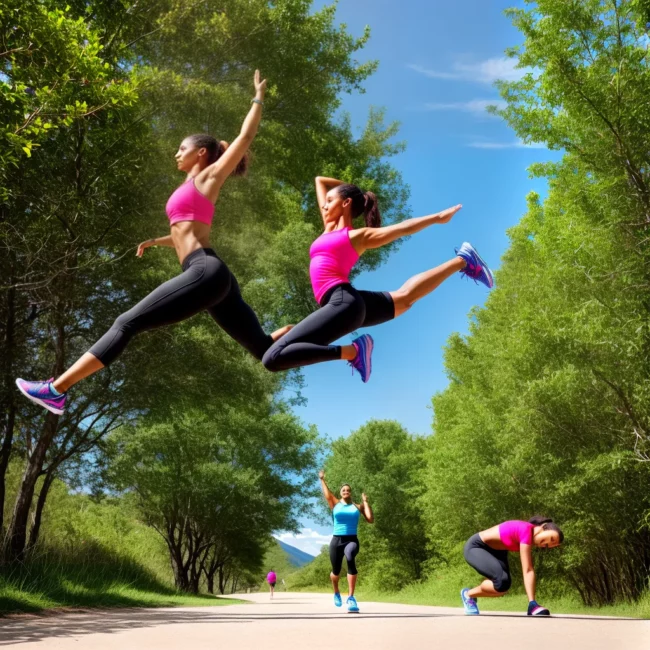 exercicio variedade jogging yoga levantamento ciclismo