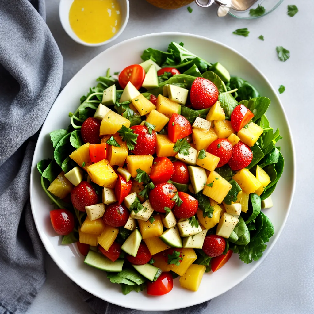 salada refrescante abacaxi legumes salada refrescante abacaxi legumes