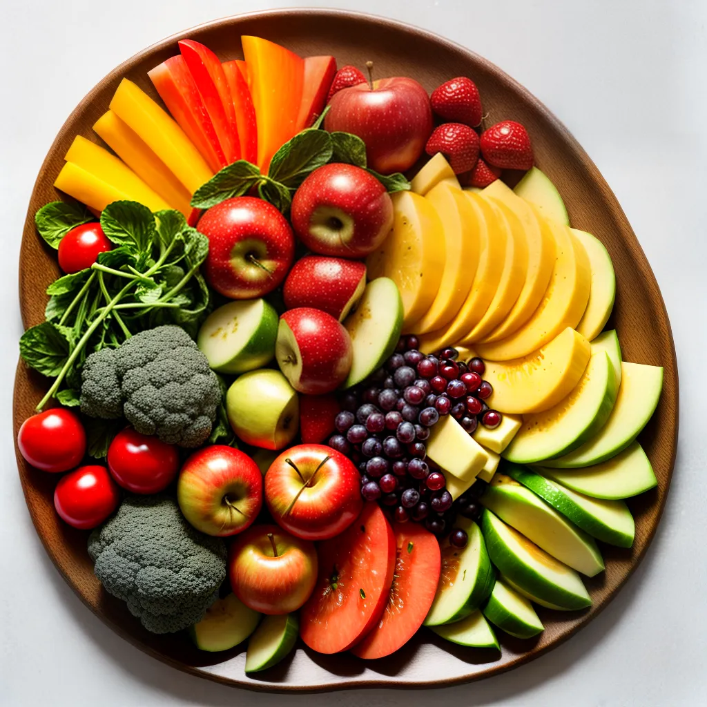 prato colorido frutas legumes vinagre maca prato colorido frutas legumes vinagre maca