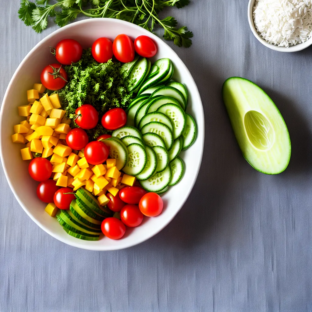 salada refrescante pepino tomate alface salada refrescante pepino tomate alface