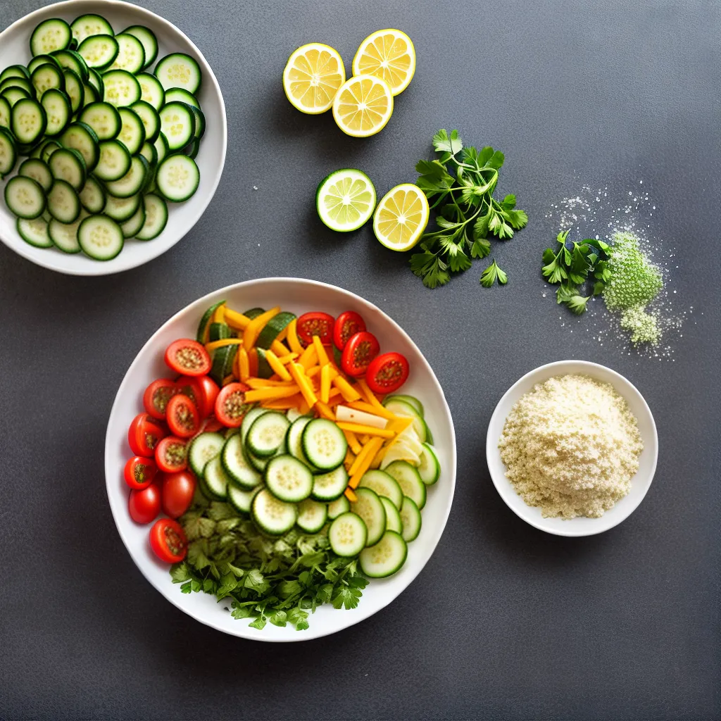 salada refrescante cenoura pepino ervas salada refrescante cenoura pepino ervas
