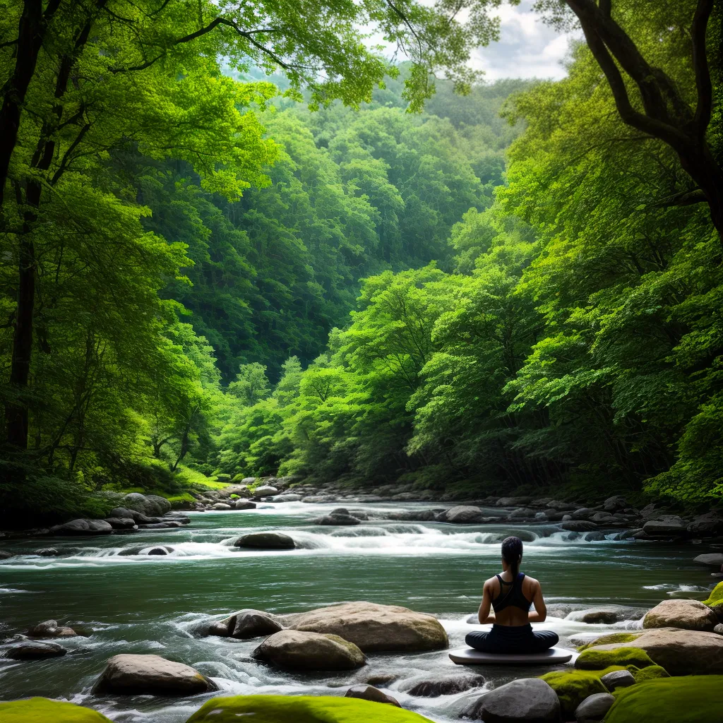 yoga natureza meditacao rio