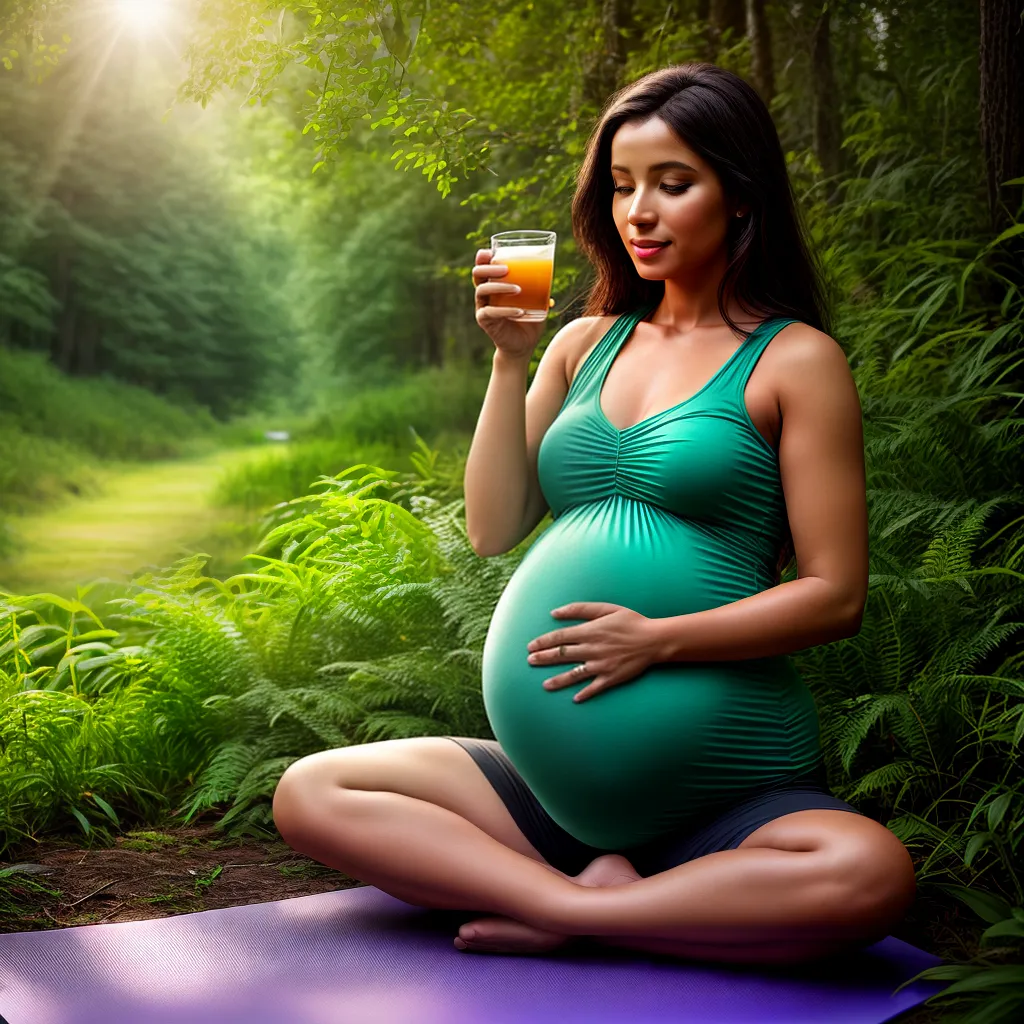 gestante yoga natureza serenidade