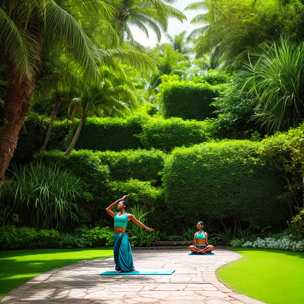 jardim yoga ayurveda plantas