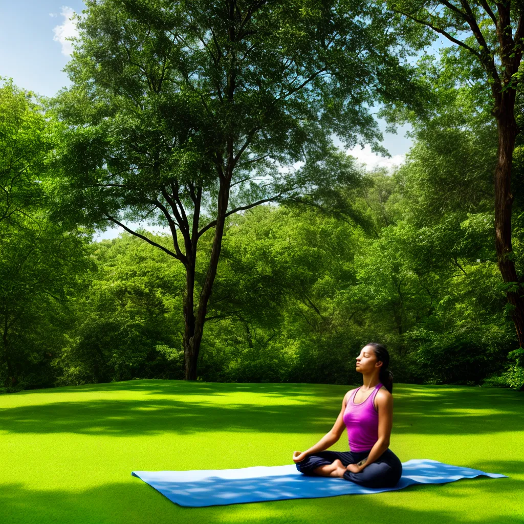 yoga natureza meditacao flores bem estar