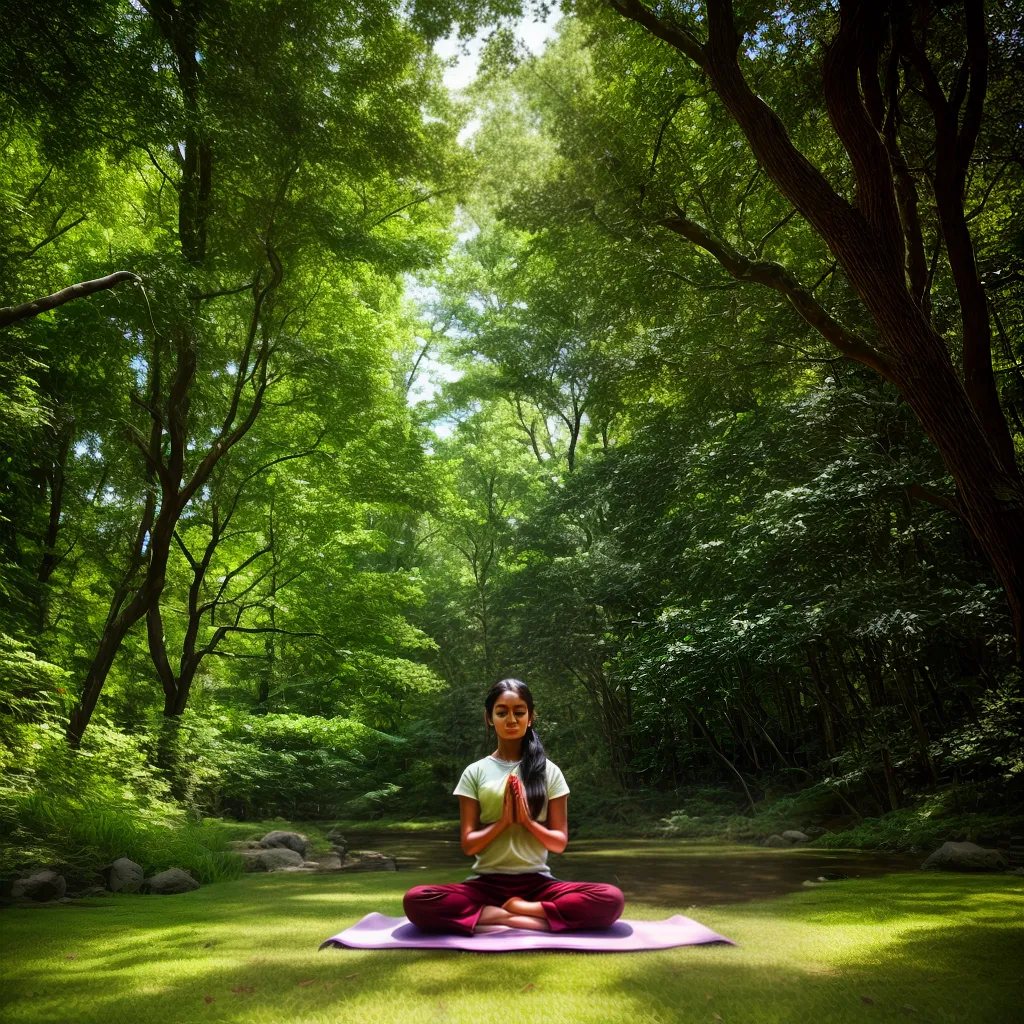 ayurveda meditacao natureza paz