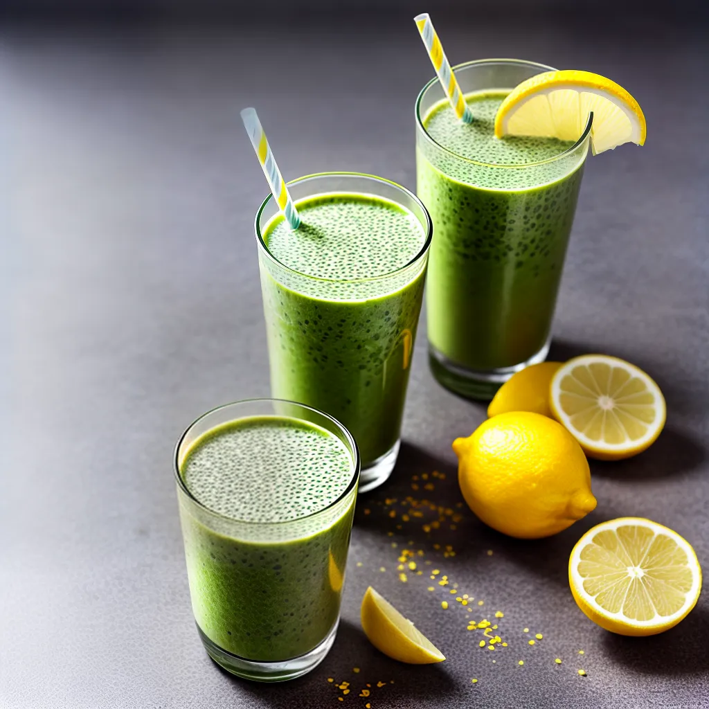 smoothie verde frutas legumes chia