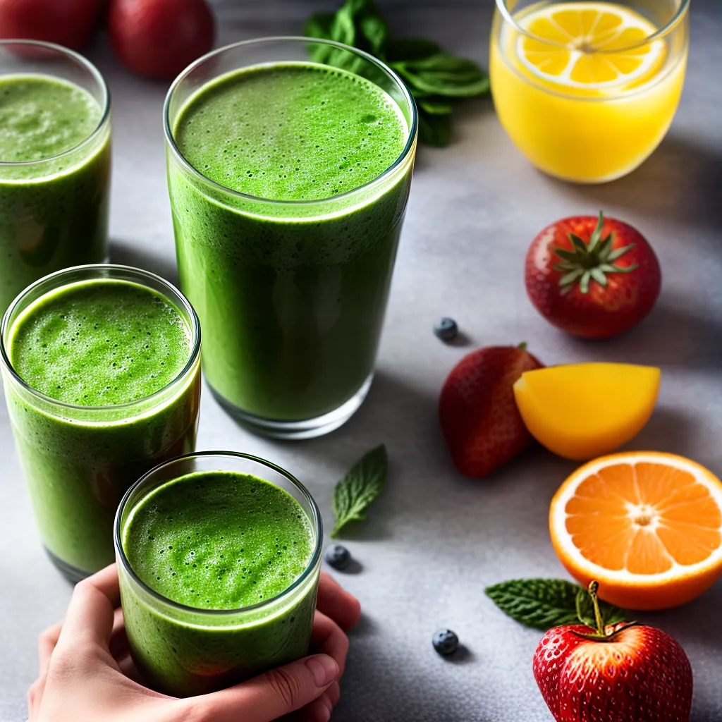 detox smoothie mao frutas verdes