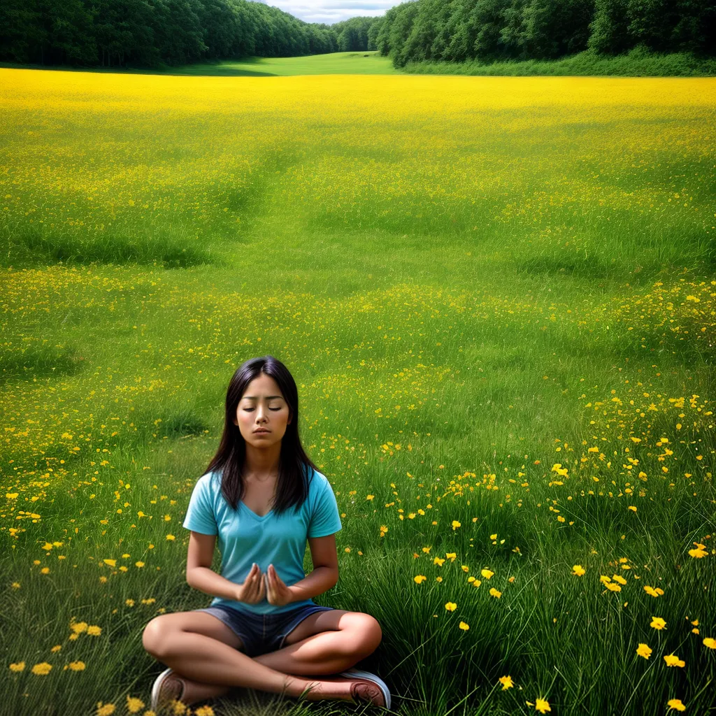 meditacao paz natureza flores ceu