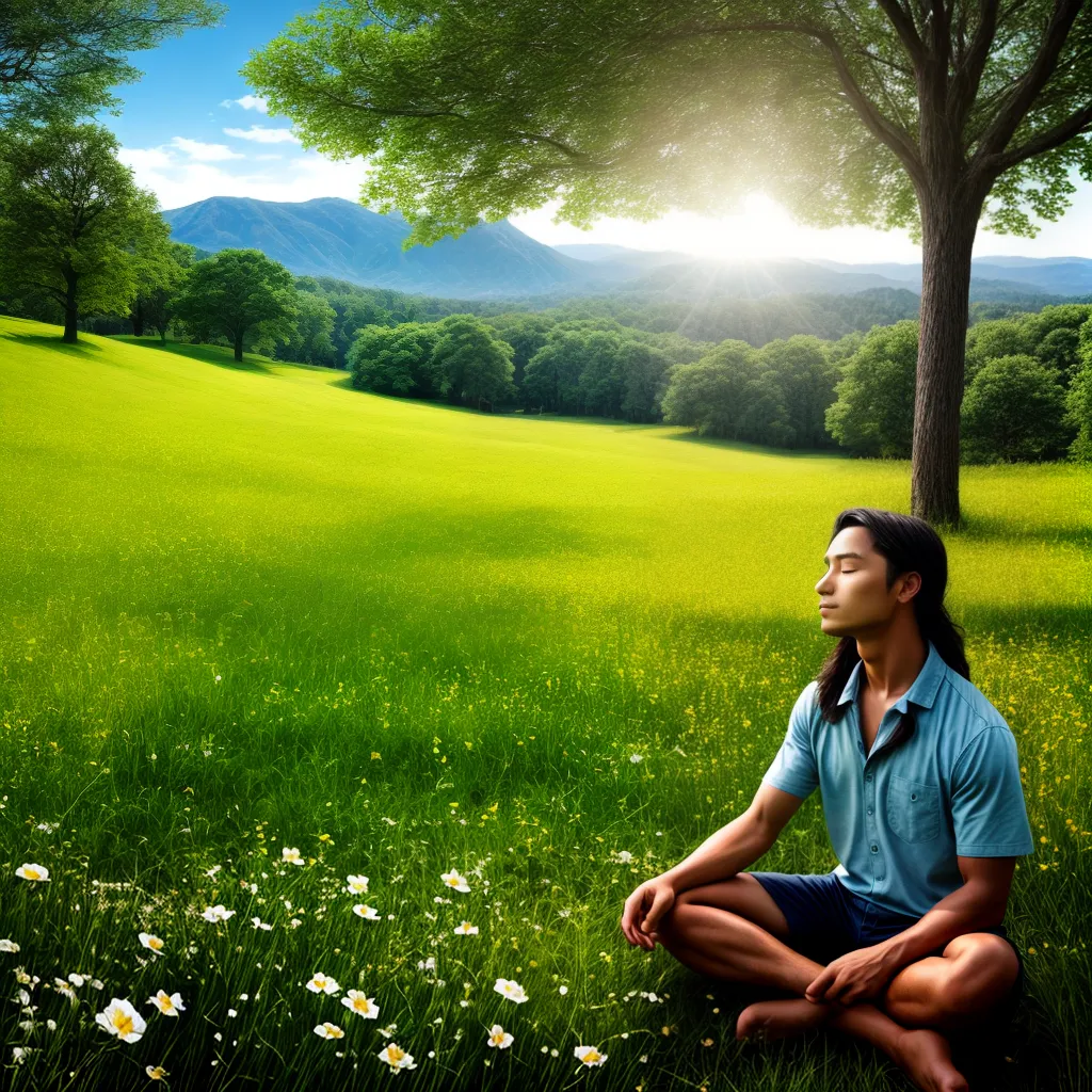meditacao natureza serenidade raios solares 3