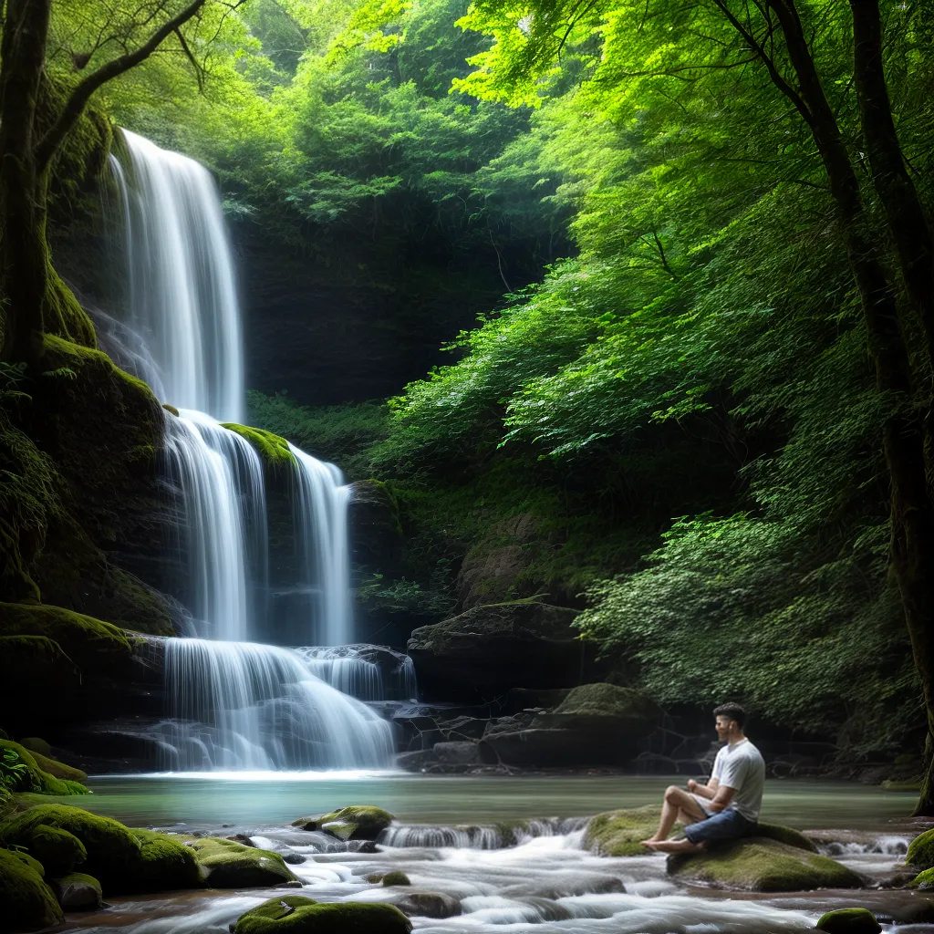 meditacao natureza cachoeira serenidade meditacao natureza cachoeira serenidade