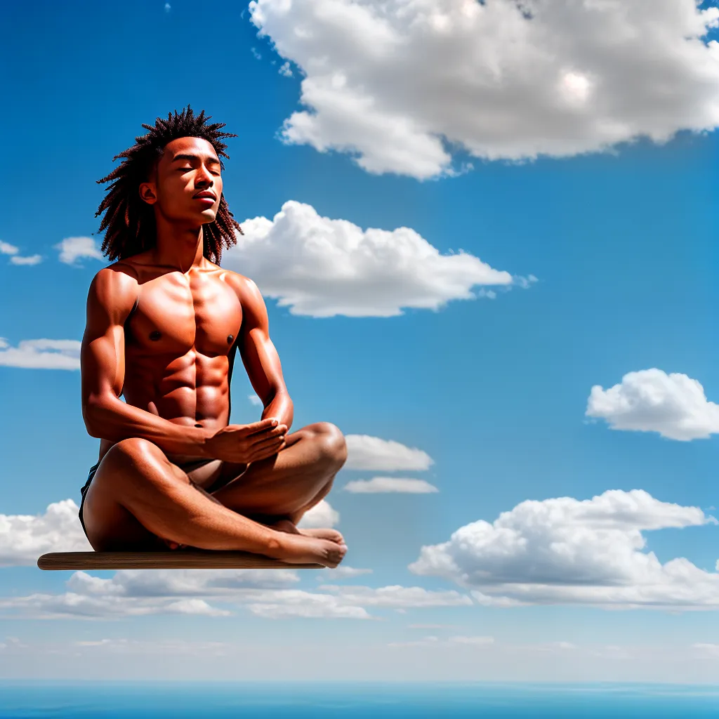 meditacao nuvem ceu serenidade