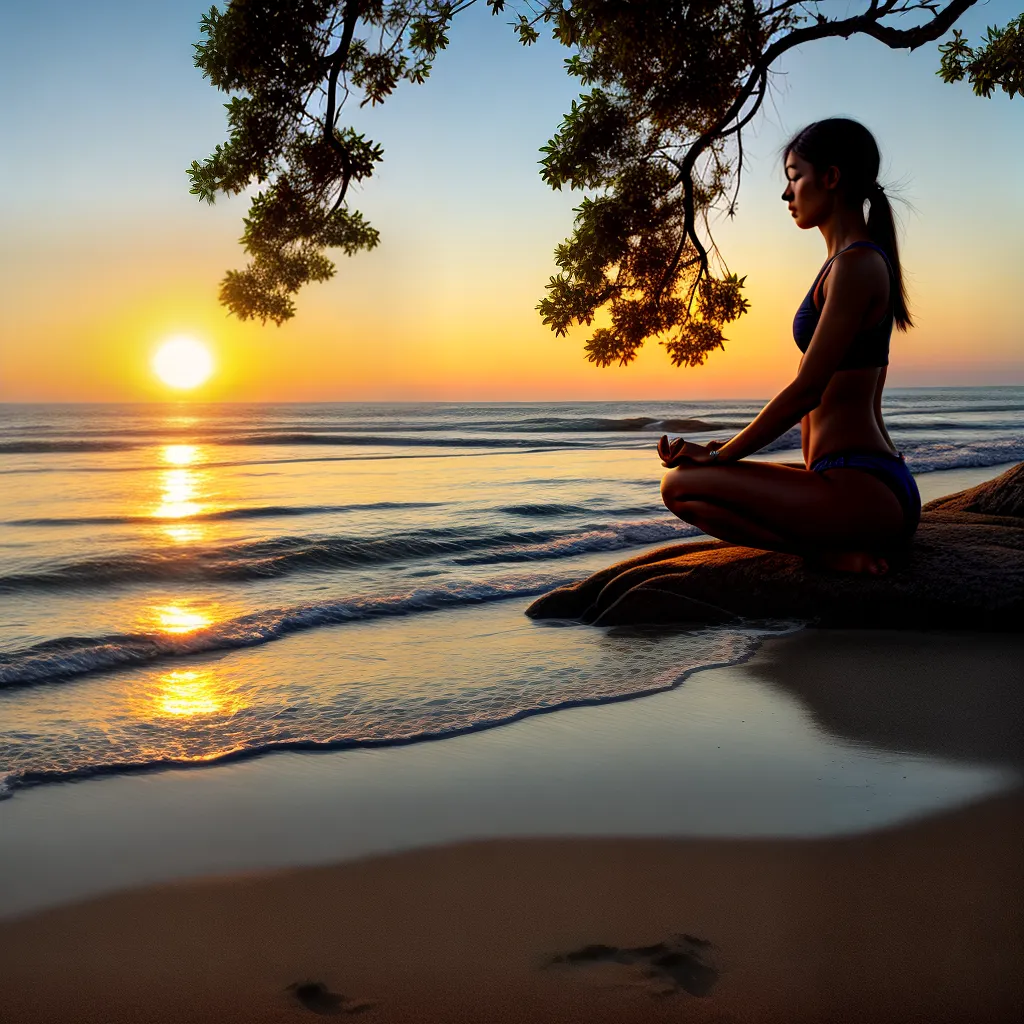paz por do sol meditacao praia 1 paz por do sol meditacao praia 1
