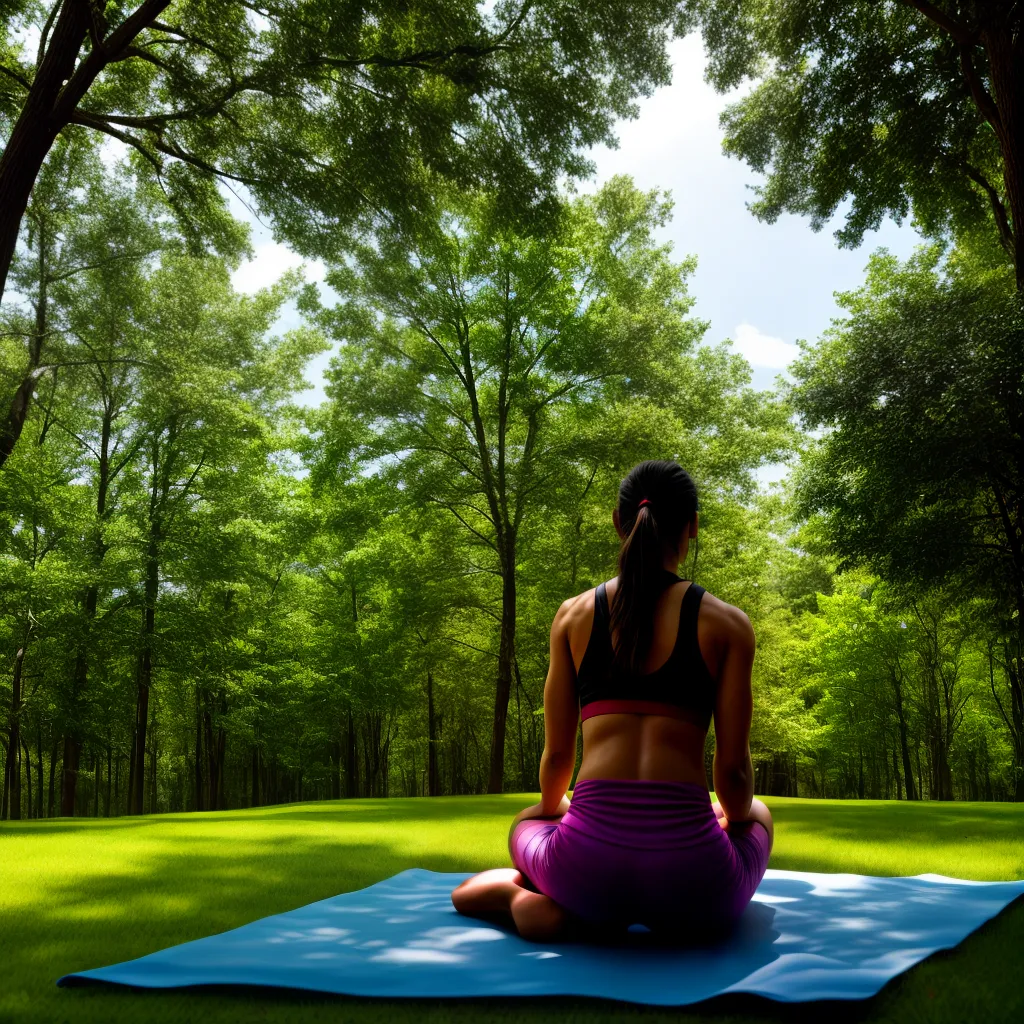 atleta meditacao natureza serenidade atleta meditacao natureza serenidade