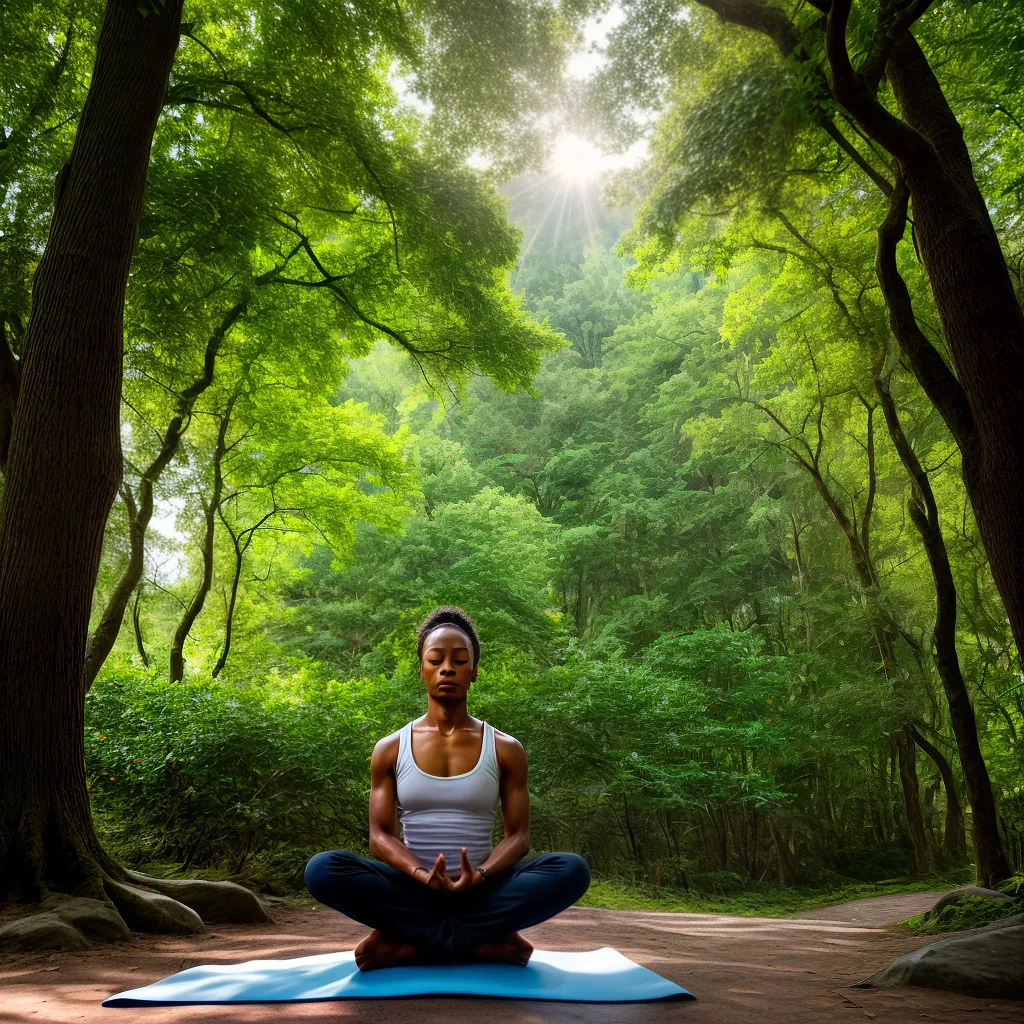 meditacao yoga natureza serenidade