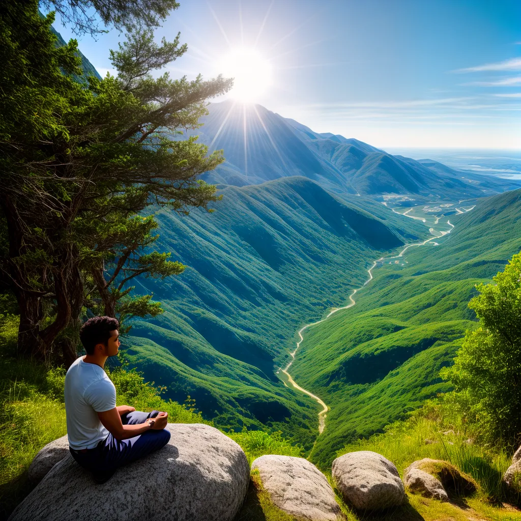 meditacao montanha natureza serenidade meditacao montanha natureza serenidade