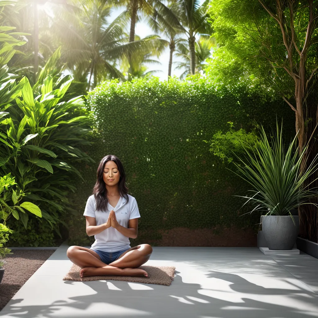 meditacao serenidade sol plantas 1