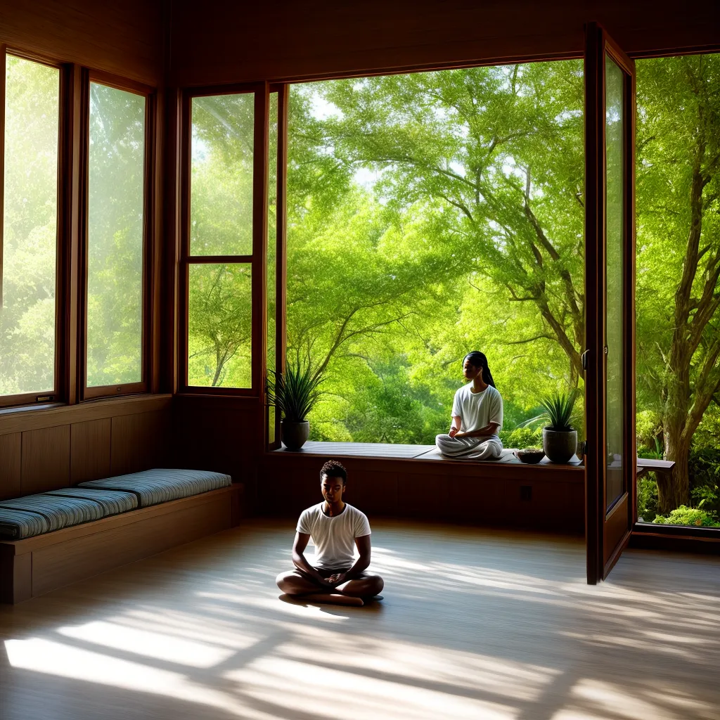 meditacao serenidade raios sol