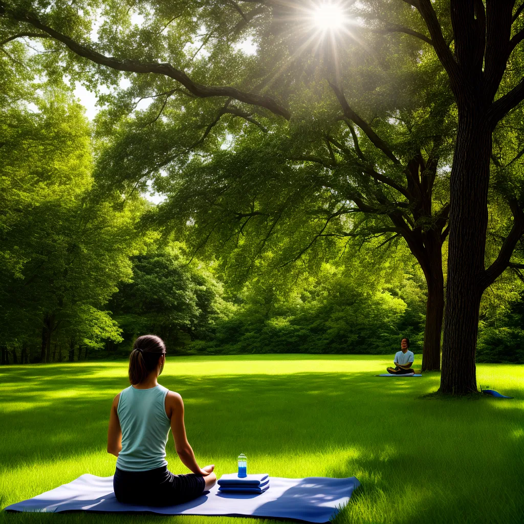 meditacao natureza serenidade raios sol 1