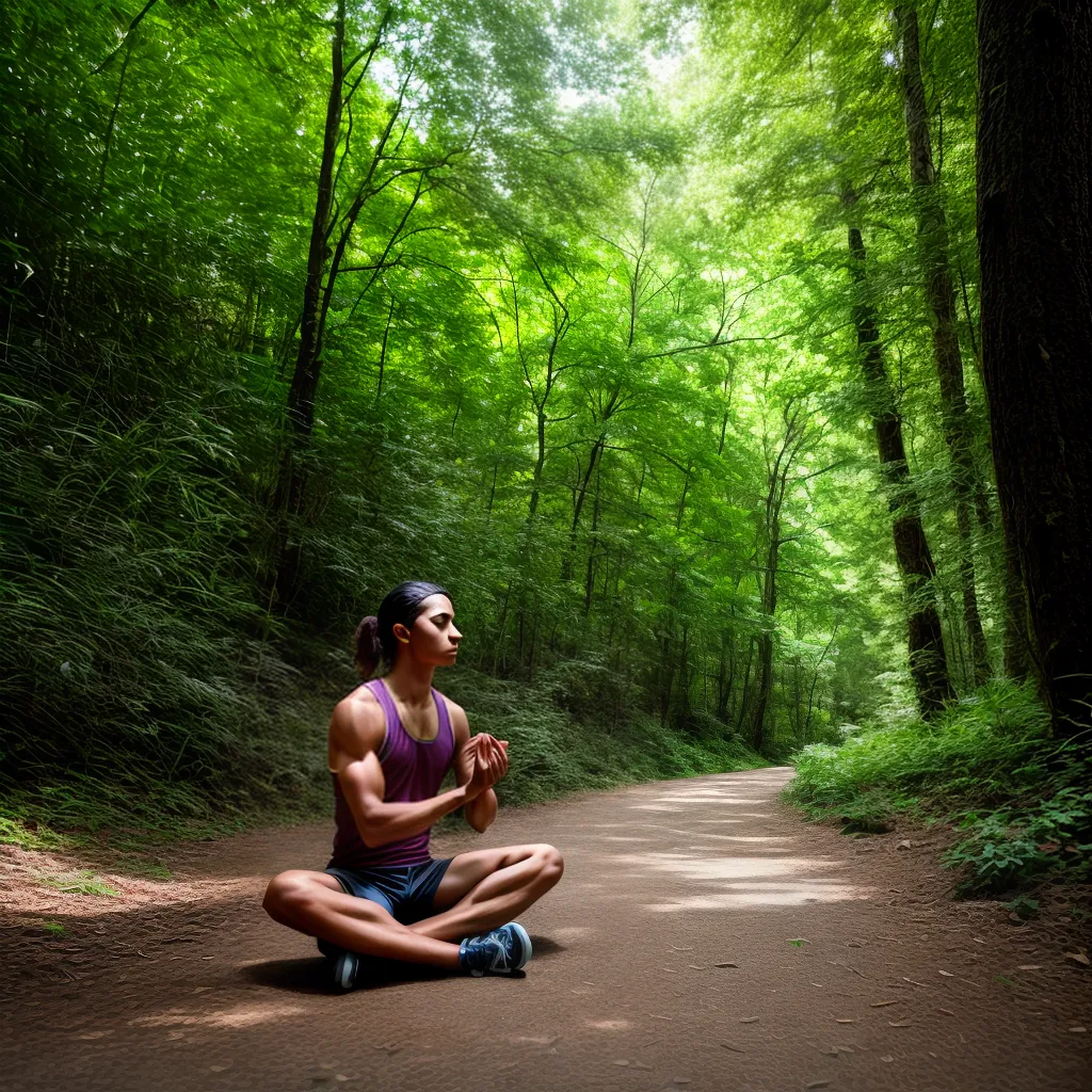 corredor meditacao natureza serenidade 1