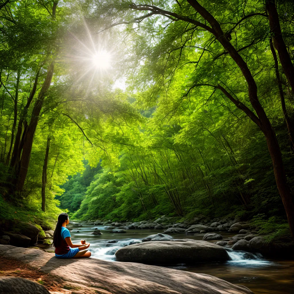 meditacao natureza serenidade sol 6