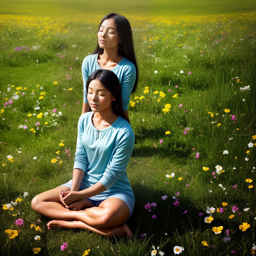 meditacao campo flores serenidade 7