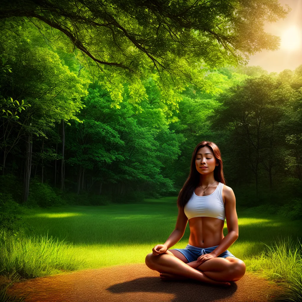 meditacao natureza serenidade brilho