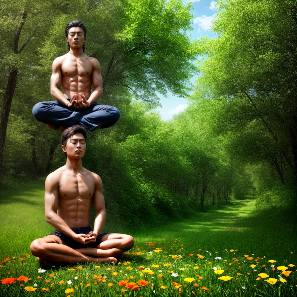 meditacao natureza flores arvores