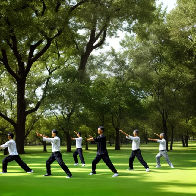 parque tai chi harmonia natureza