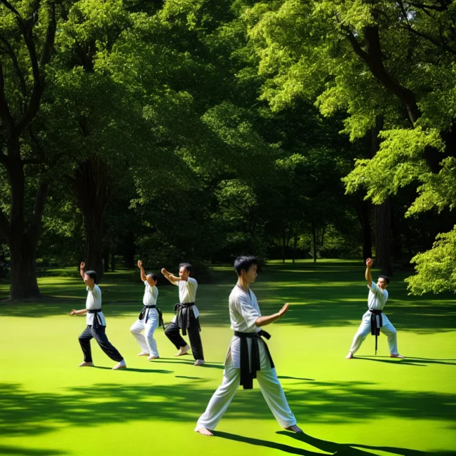 parque tai chi manha movimentos harmonia