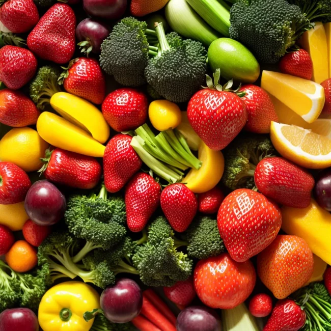 frutas legumes coloridos diversidade