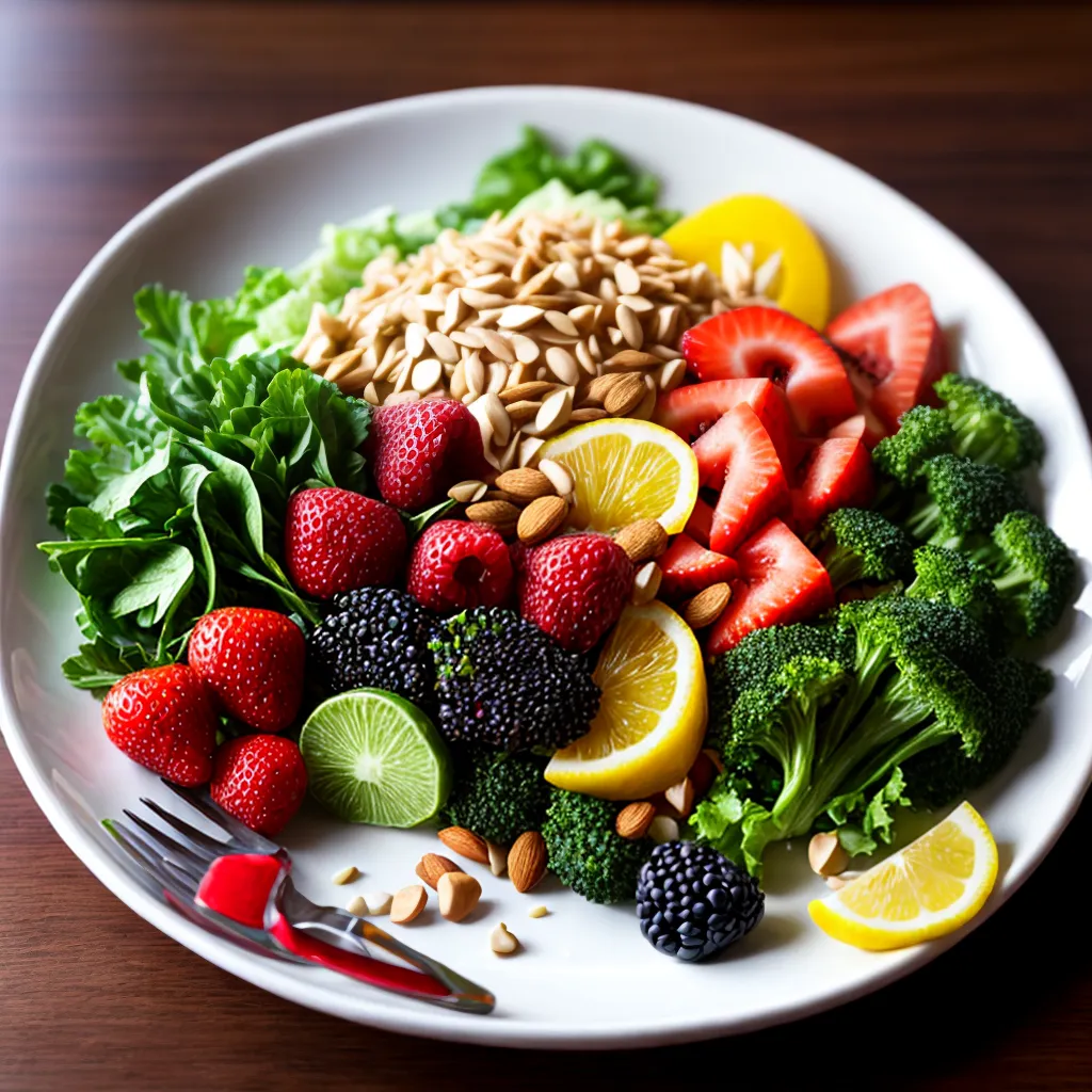 prato colorido alimentos low carb