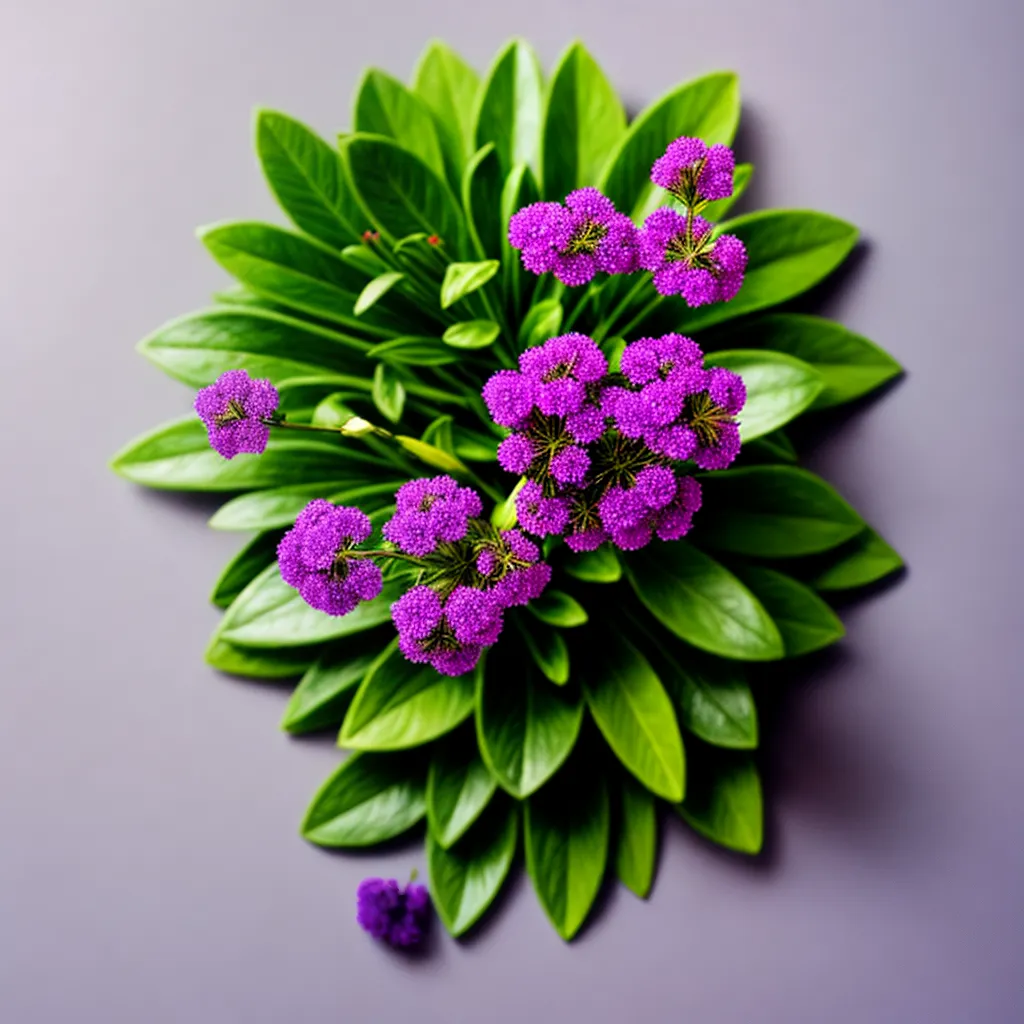 planta folhas verdes flores roxas saude ocular planta folhas verdes flores roxas saude ocular