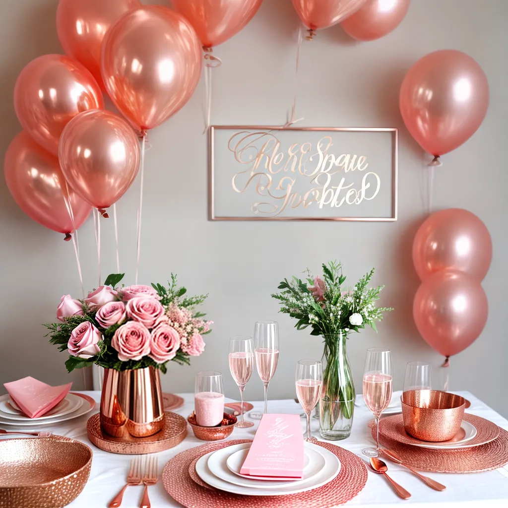 Como fazer uma festa incrível com decoração rose gold