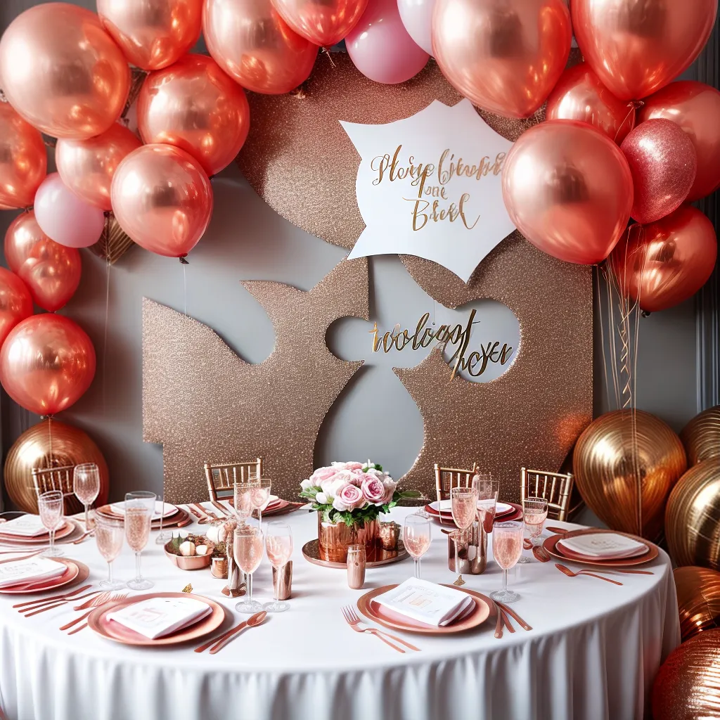 Como fazer uma festa incrível com decoração rose gold