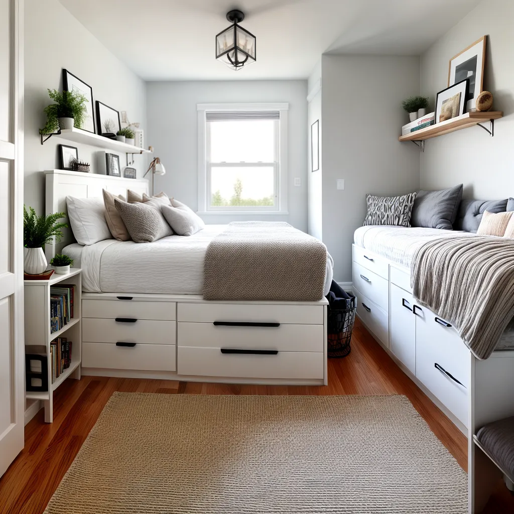 Transforme seu quarto pequeno em um espaço aconchegante e funcional