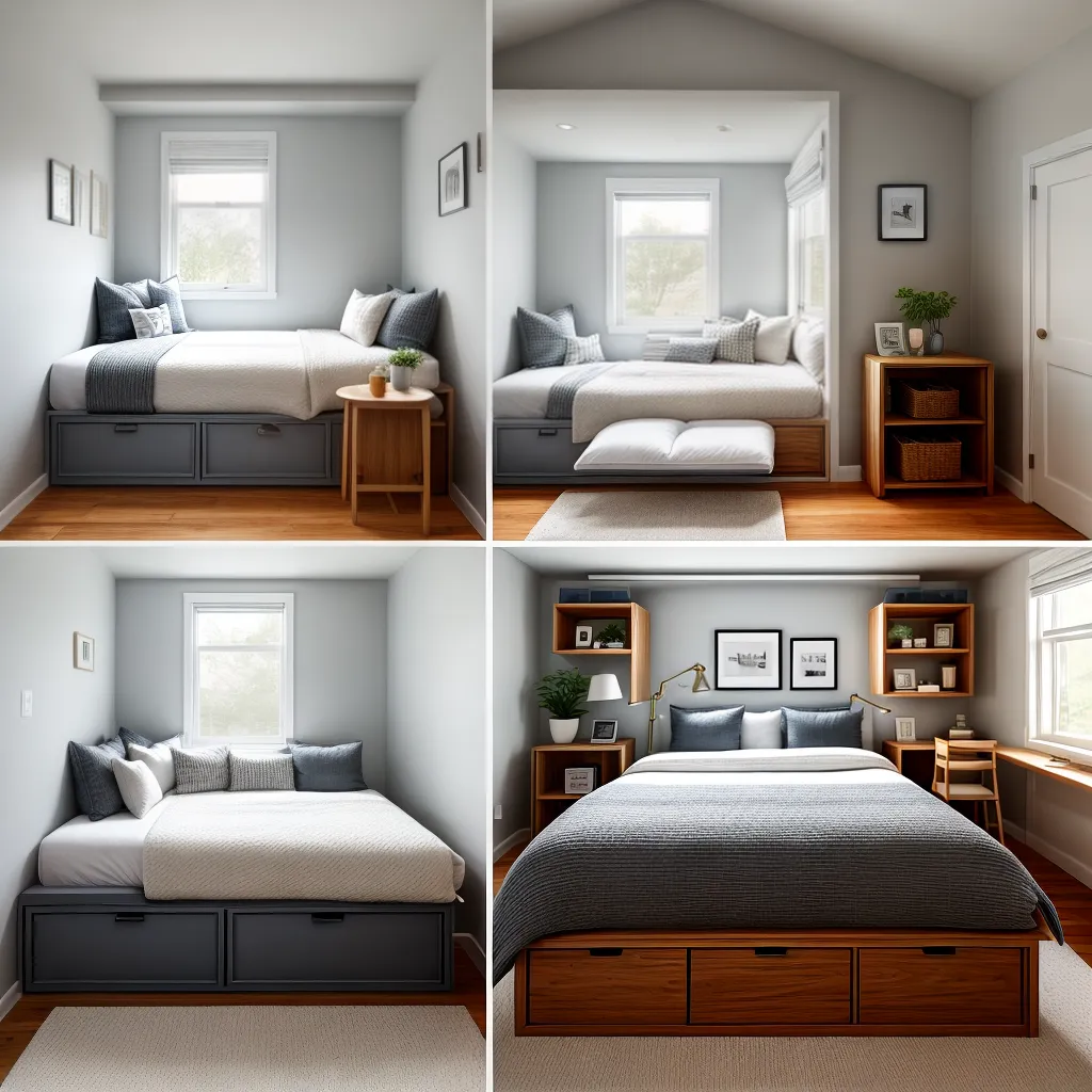 Transforme seu quarto pequeno em um espaço aconchegante e funcional